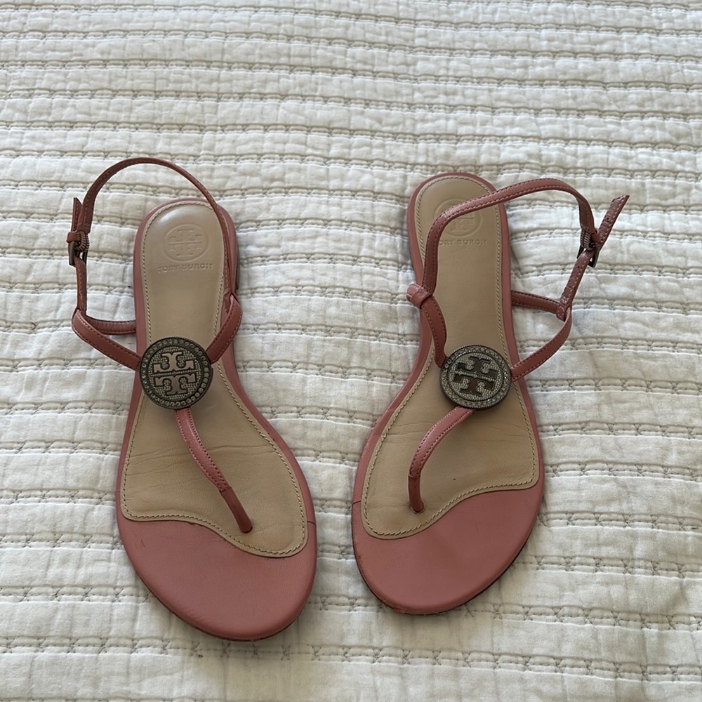 Tory Burch Pink Minimalist Sandals